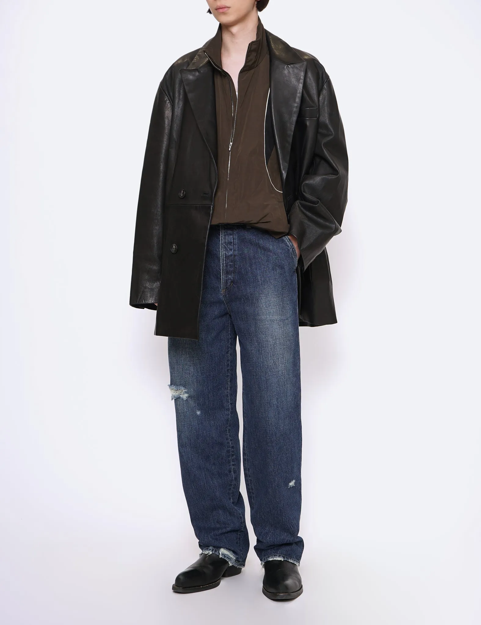 MILITARY KHAKI TRAINER'S TRACK JACKET