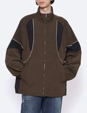 MILITARY KHAKI TRAINER'S TRACK JACKET