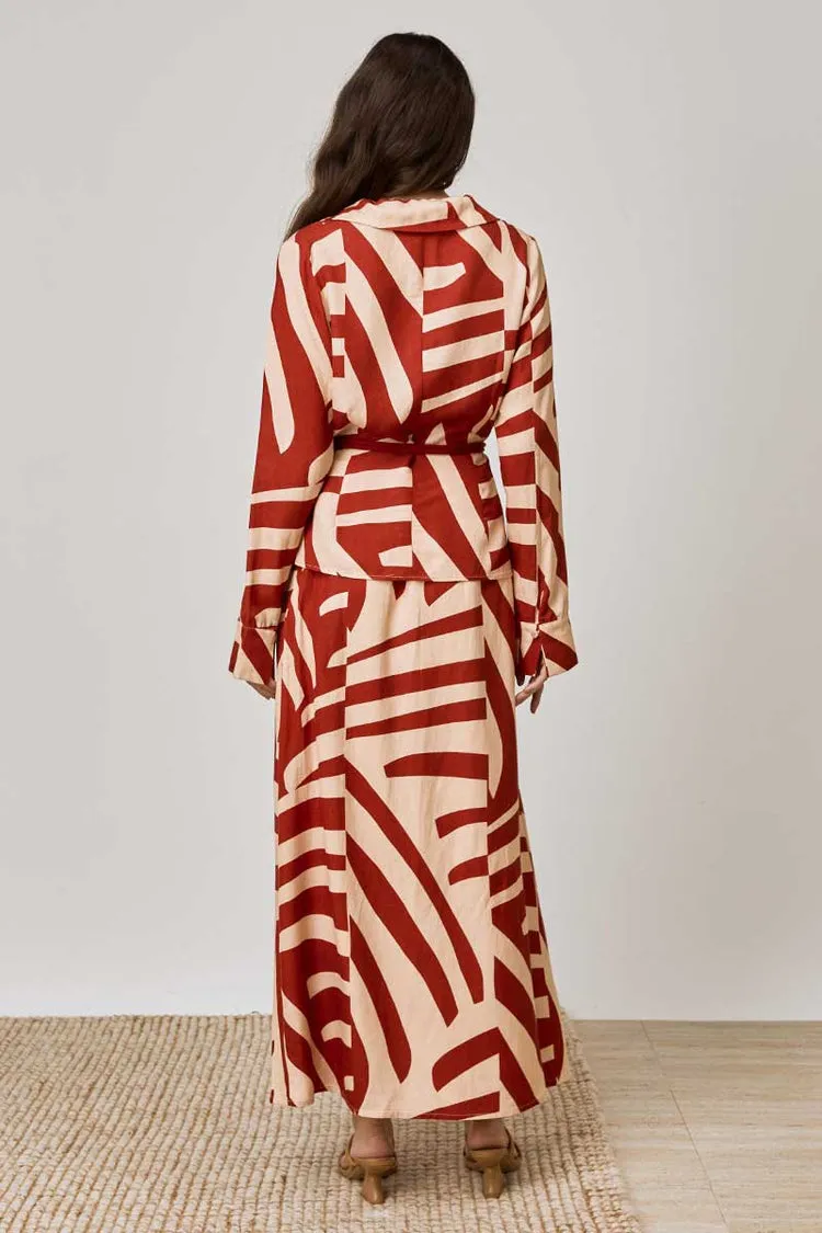 Mon Renn Tropico Skirt in Tropico Print