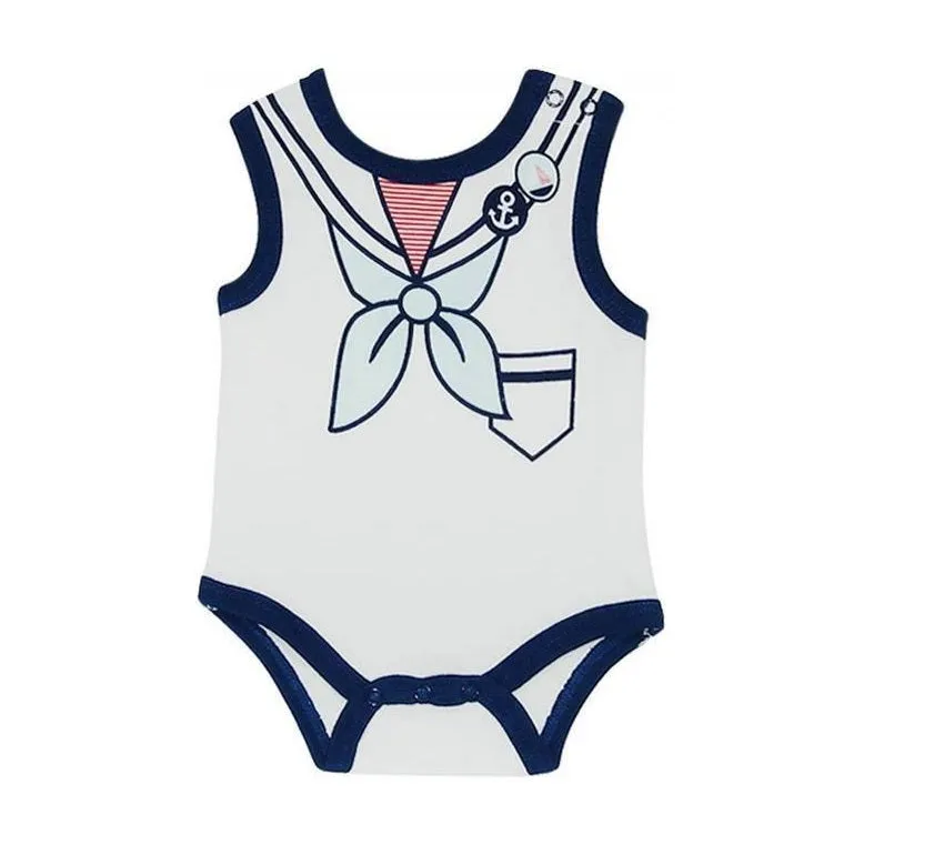 Mother's Choice Sailor -Newborn Sleeveless Onesies