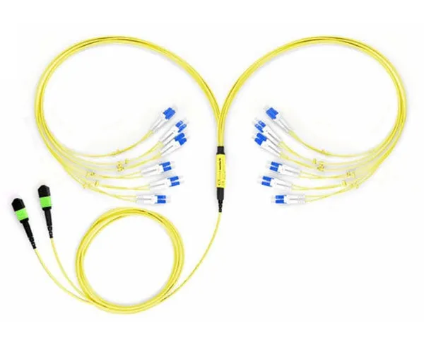 MTP Harness/Breakout Cable, MTP/APC-LC, Single-Mode OS2 9/125, 10G, 24-Fiber, Plenum