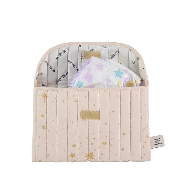 Nobodinoz Bagatelle Pouch – Gold Stella / Dream Pink
