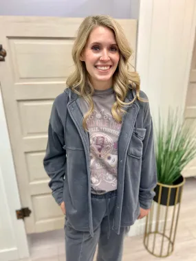 Odyssey Grey Shacket FINAL SALE!