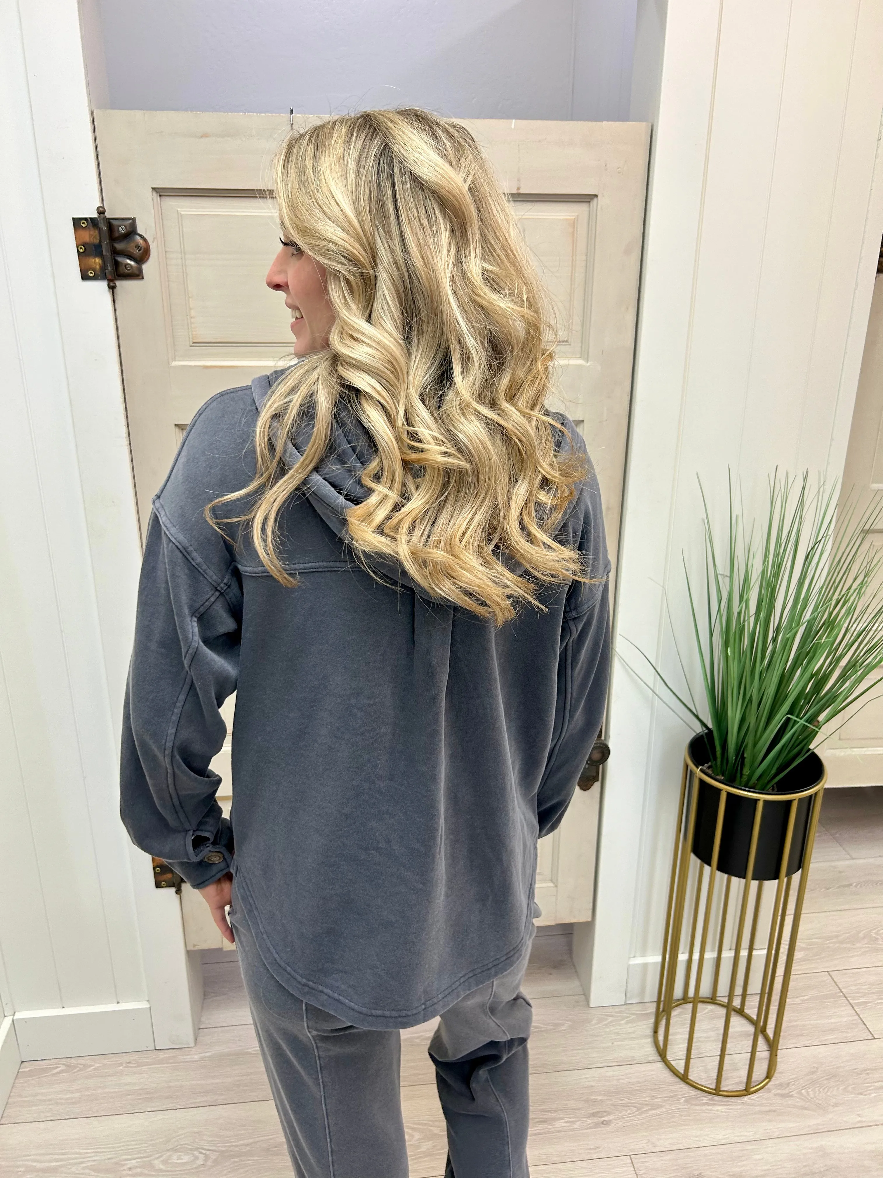 Odyssey Grey Shacket FINAL SALE!