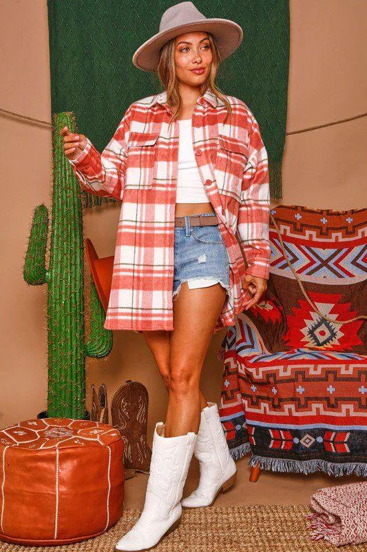 Oversized Flannel Jacket
