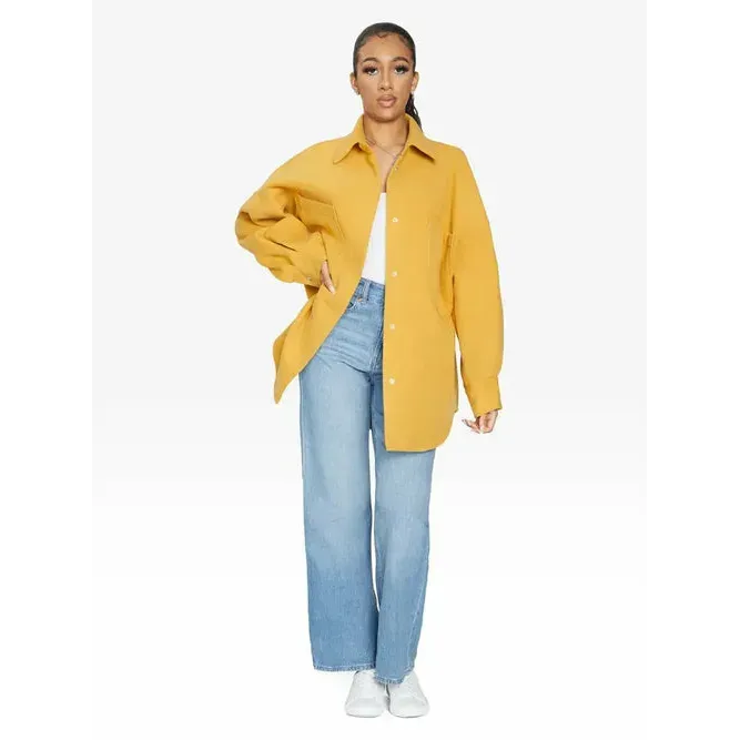 Oversized Patch Pocket Shacket
