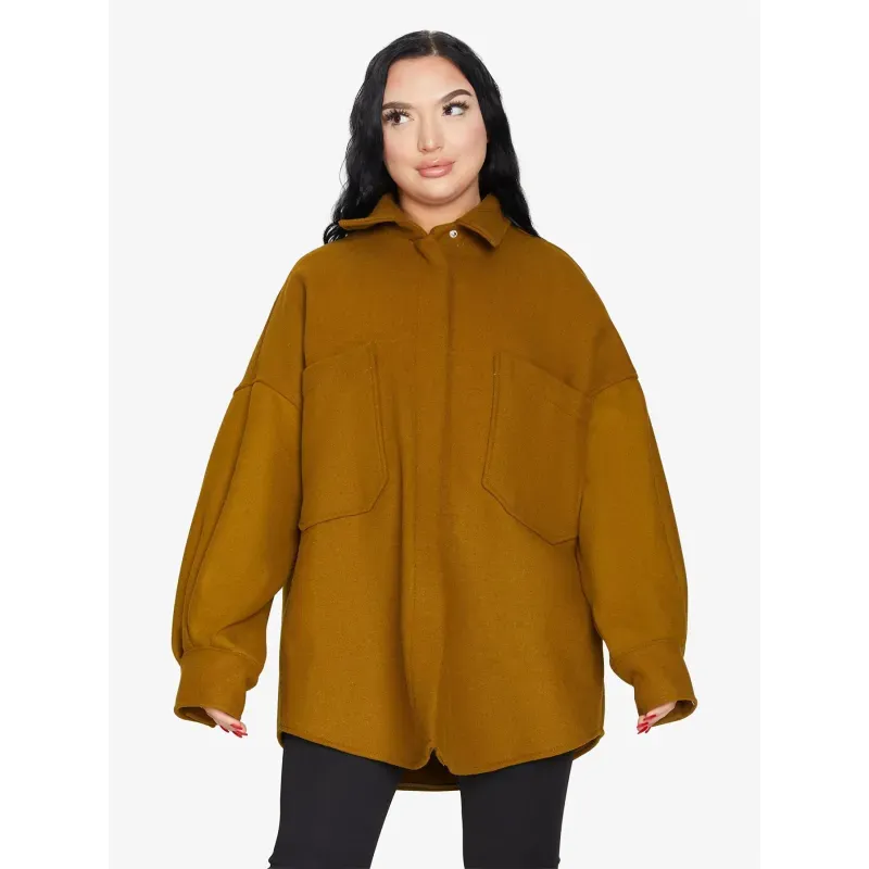 Oversized Patch Pocket Shacket