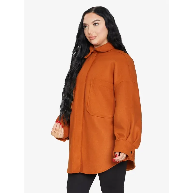 Oversized Patch Pocket Shacket