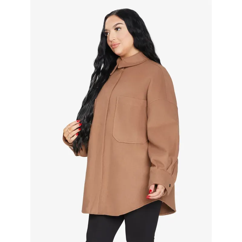 Oversized Patch Pocket Shacket