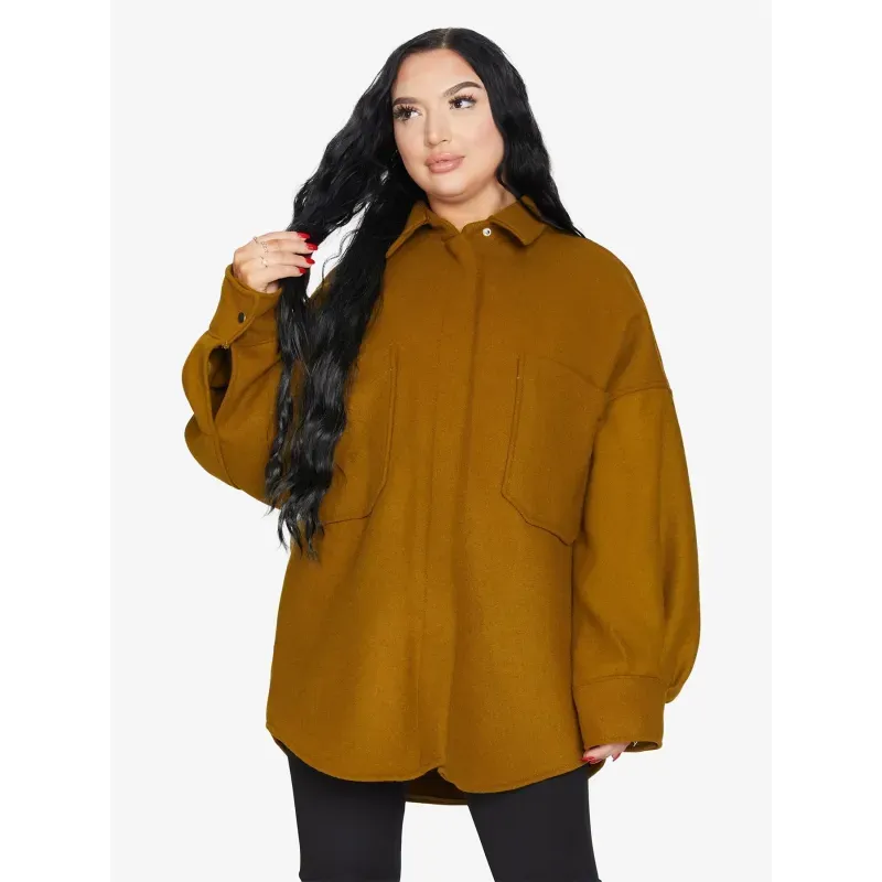 Oversized Patch Pocket Shacket