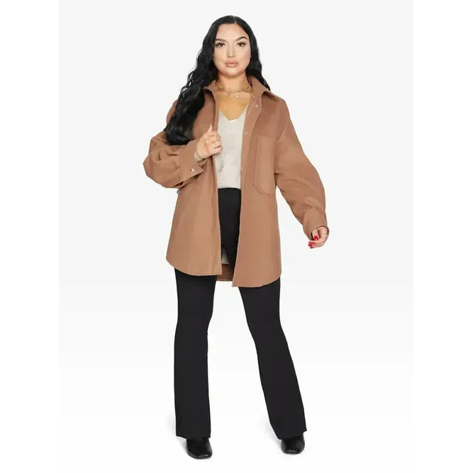 Oversized Patch Pocket Shacket
