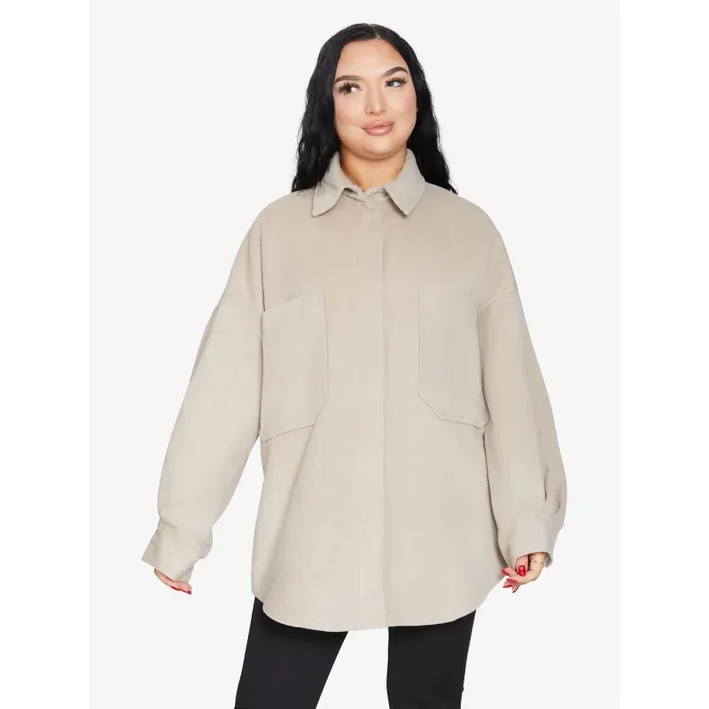 Oversized Patch Pocket Shacket