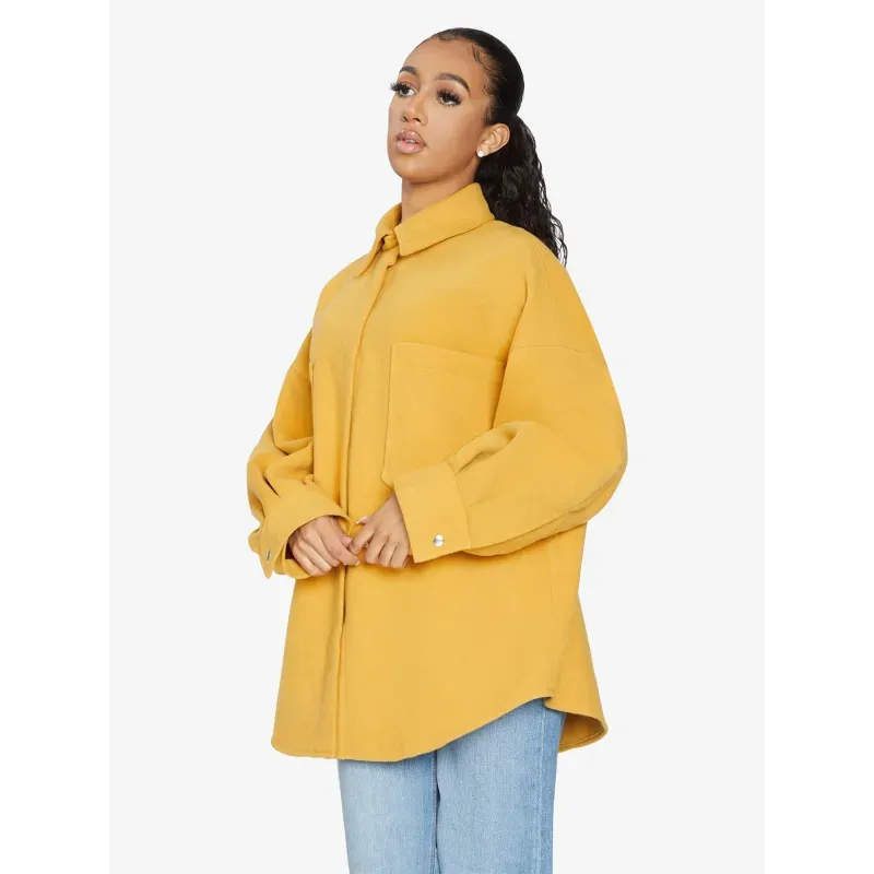 Oversized Patch Pocket Shacket