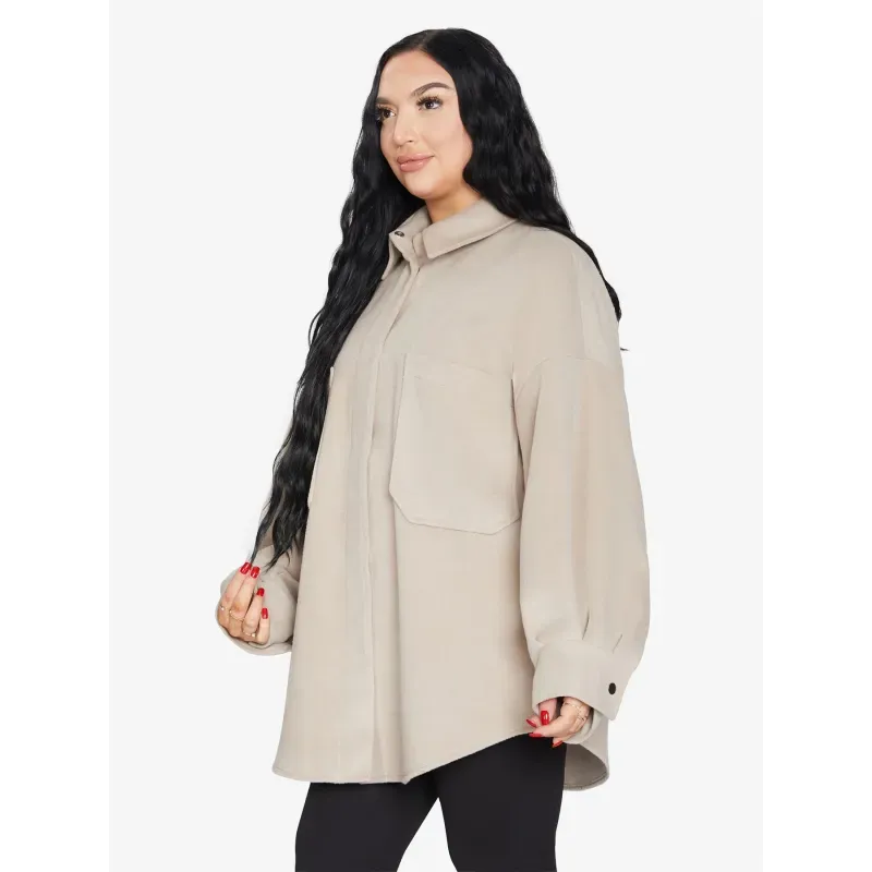 Oversized Patch Pocket Shacket