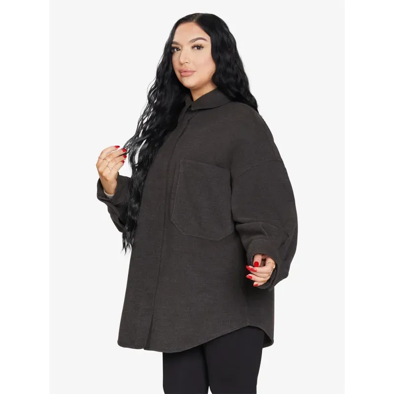 Oversized Patch Pocket Shacket