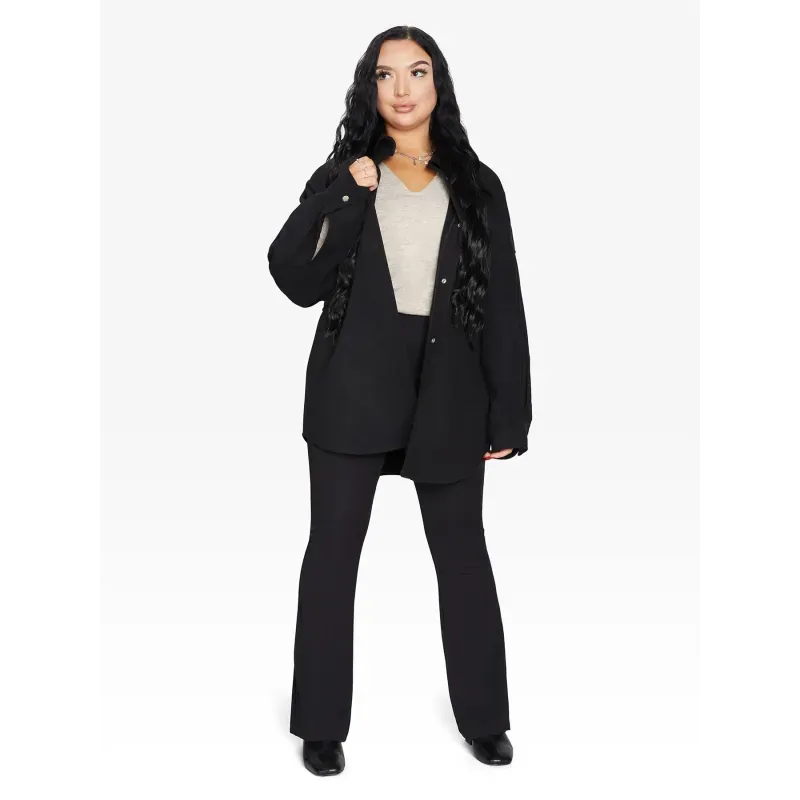 Oversized Patch Pocket Shacket