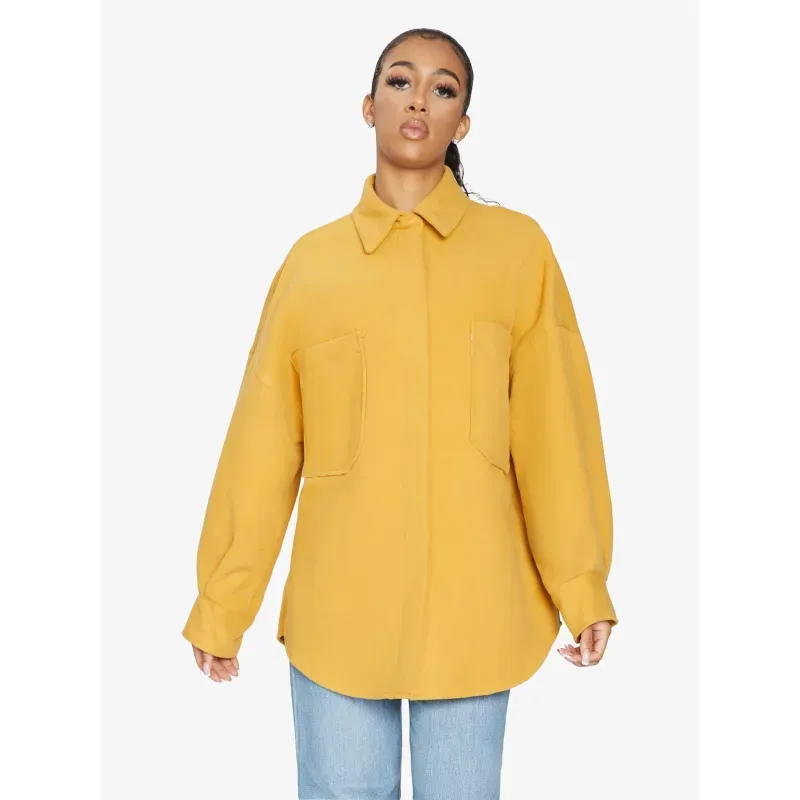 Oversized Patch Pocket Shacket