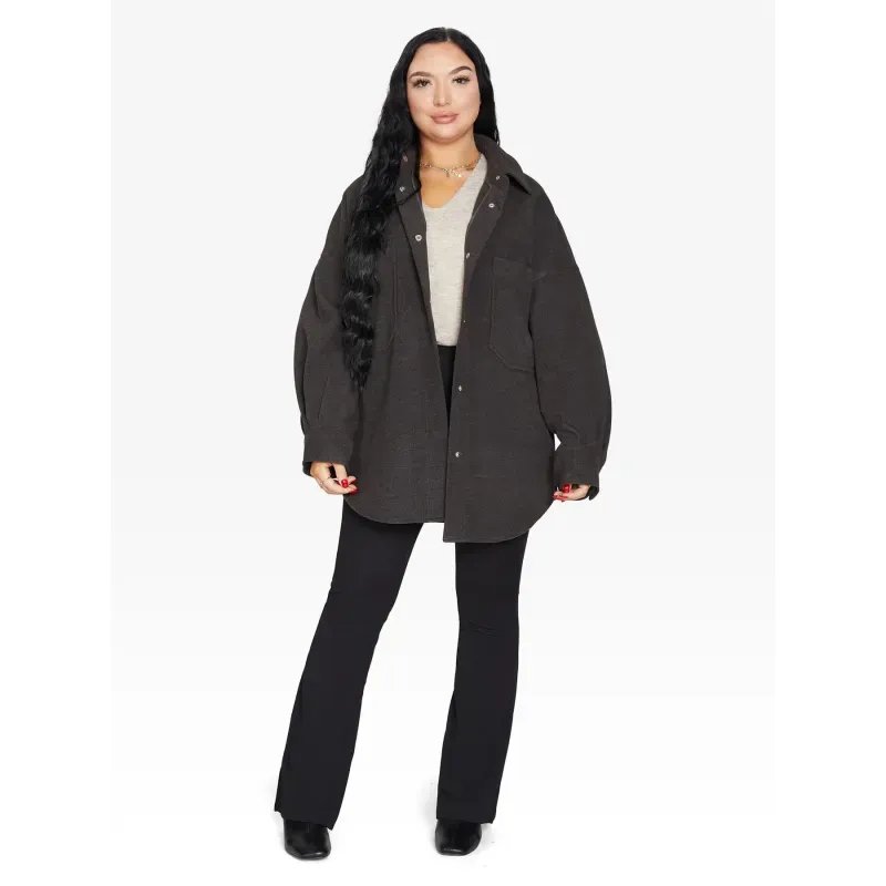Oversized Patch Pocket Shacket