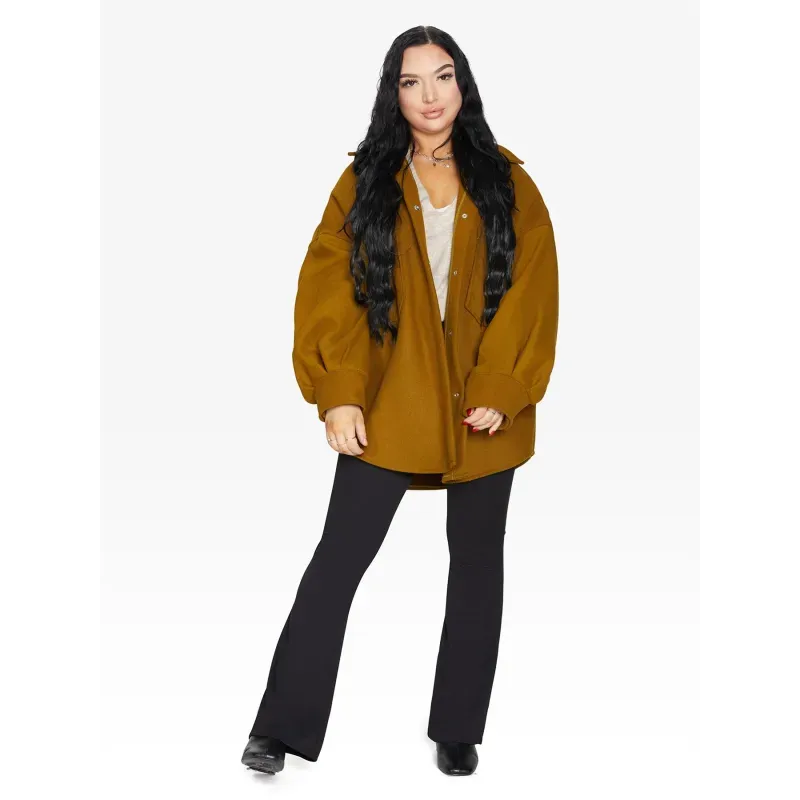 Oversized Patch Pocket Shacket