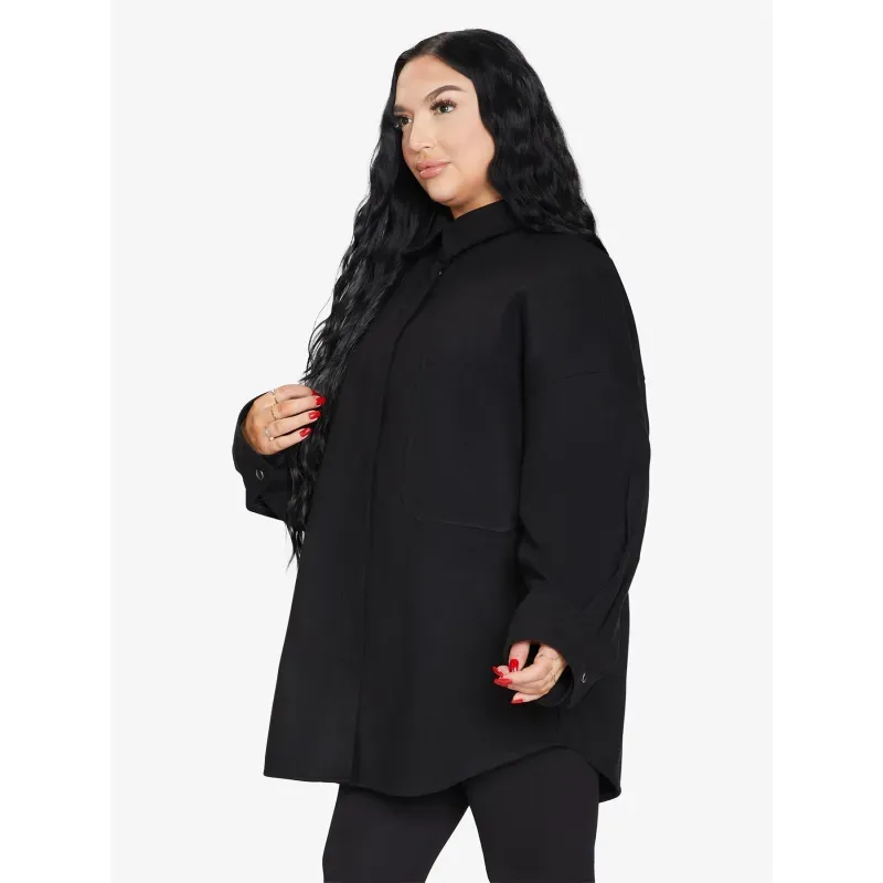 Oversized Patch Pocket Shacket