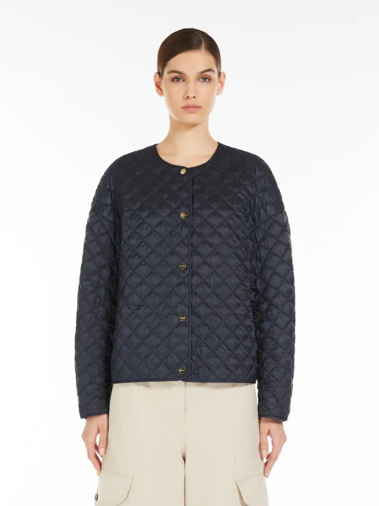 Padded jacket in water-repellent canvas