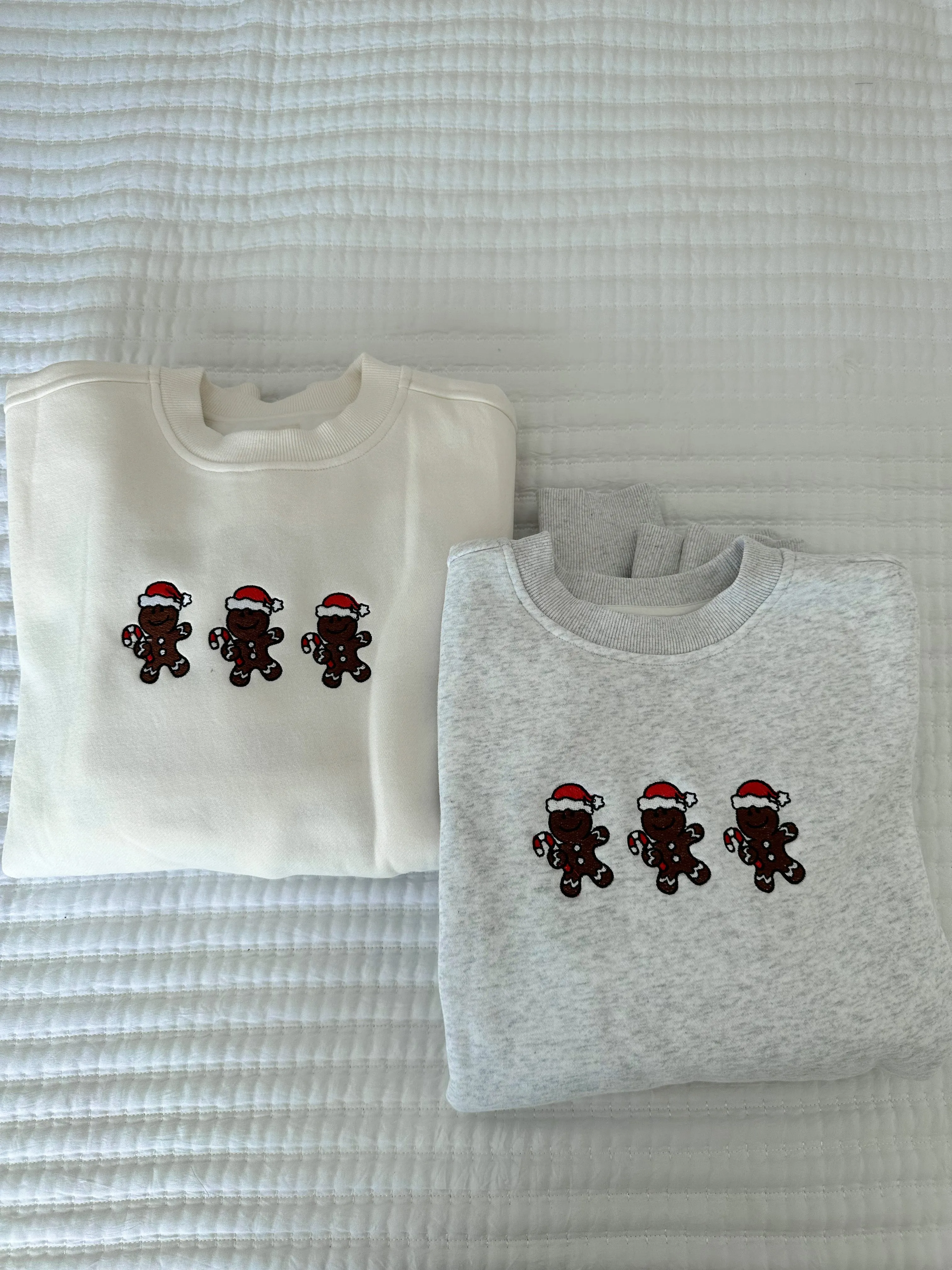 Pearl Gingerbread Recipe Christmas Embroider Sweatshirt