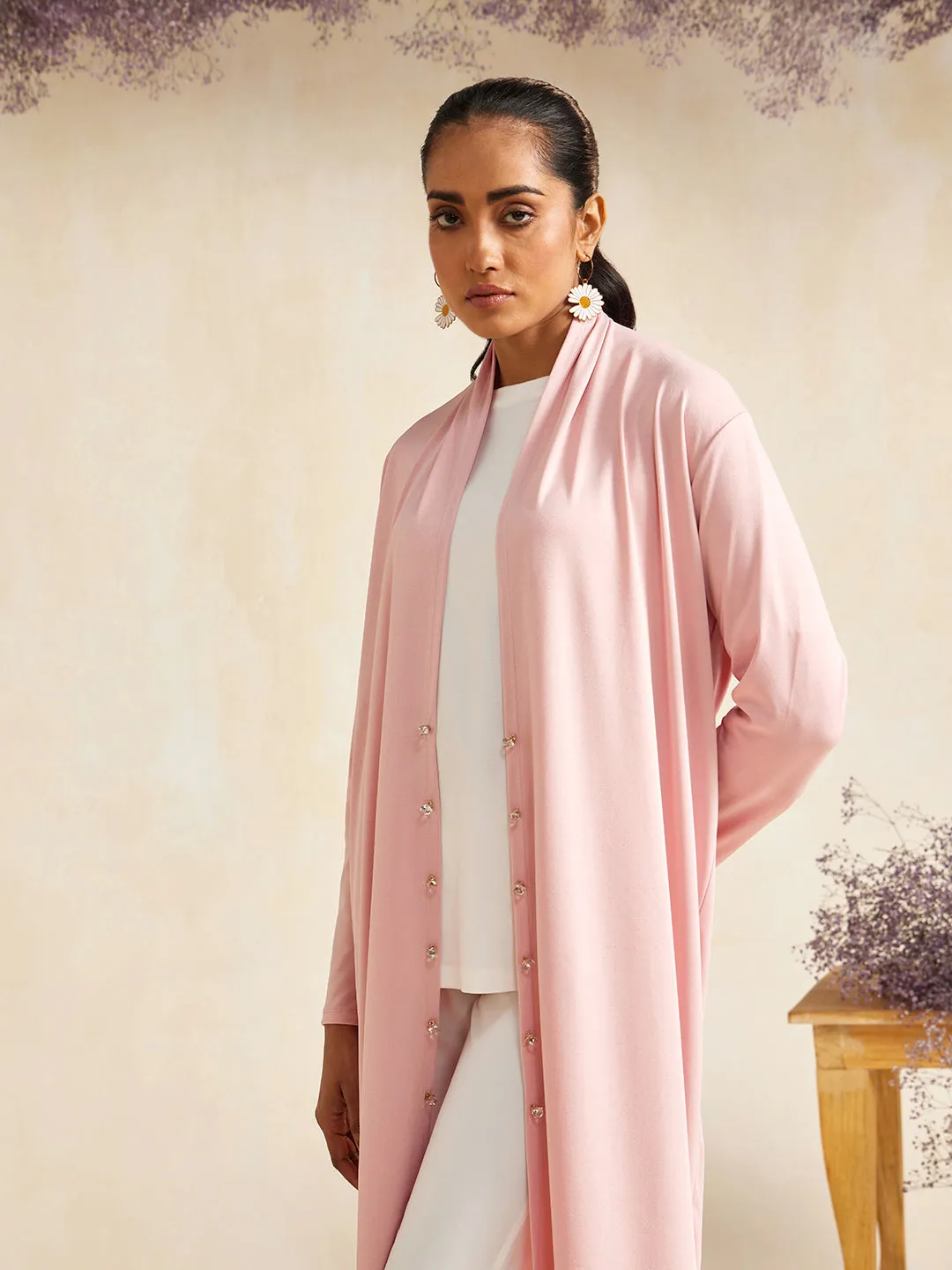 PINK OVANA OVERALL SHRUG