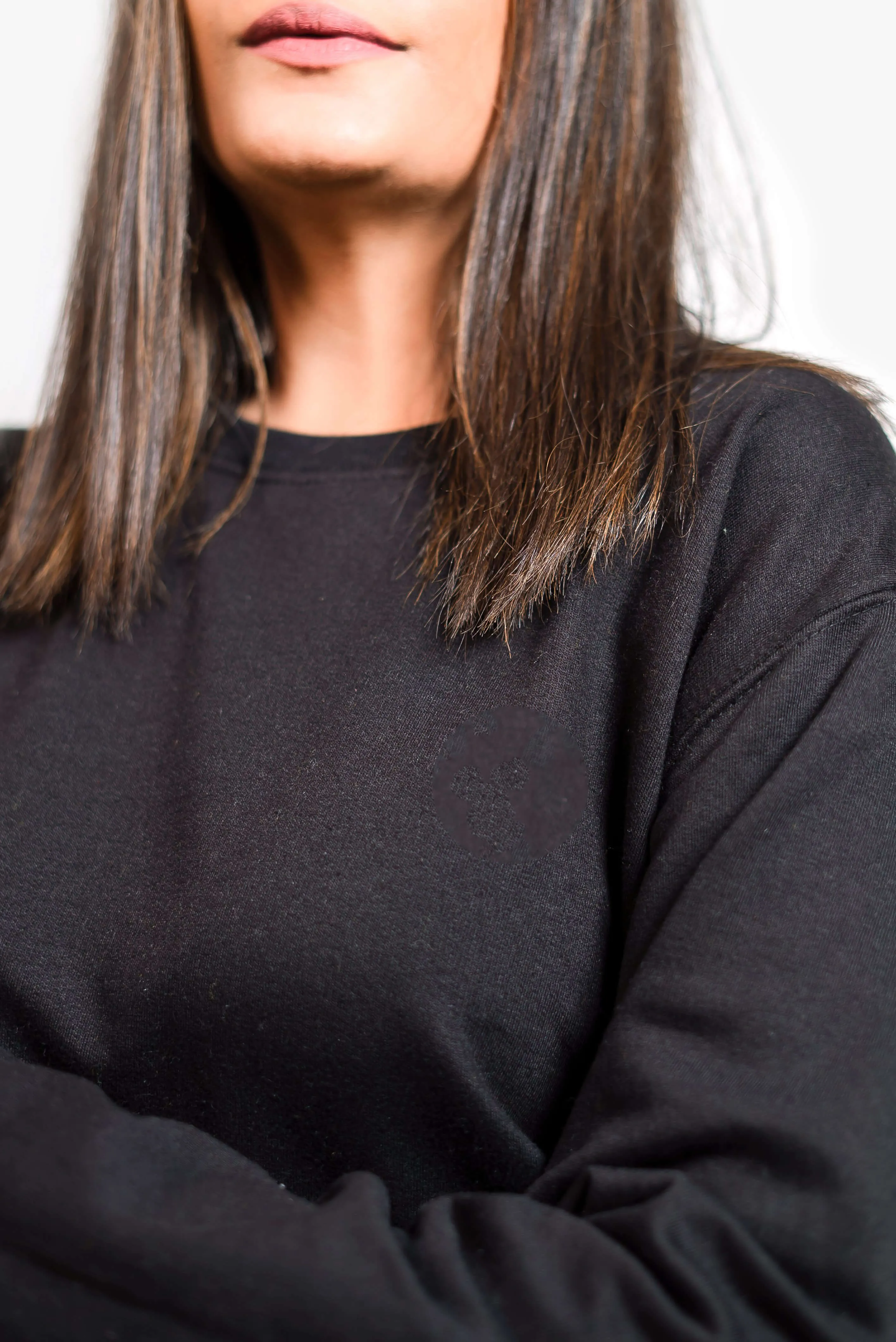 Plain Black Sweatshirt // Women