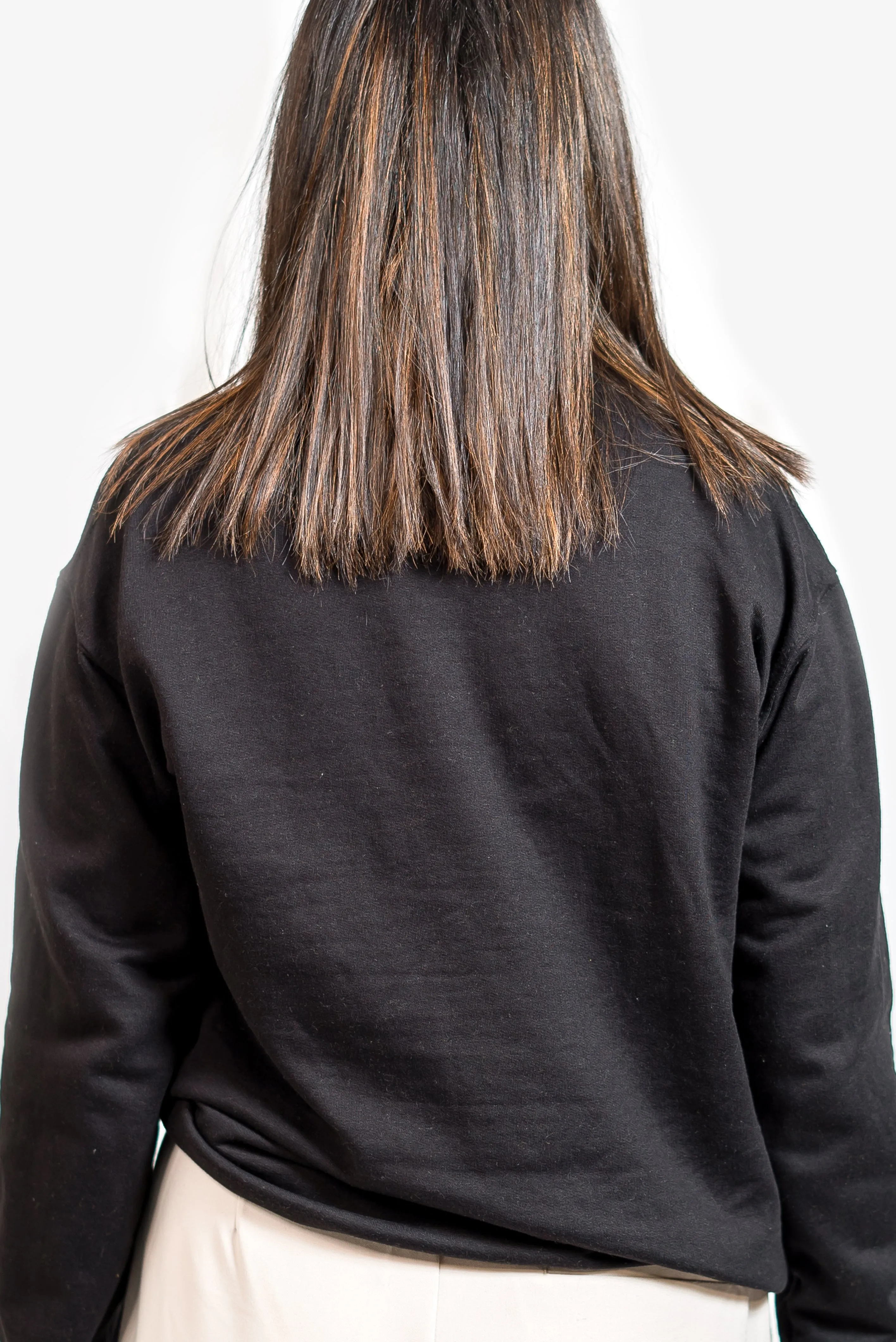 Plain Black Sweatshirt // Women
