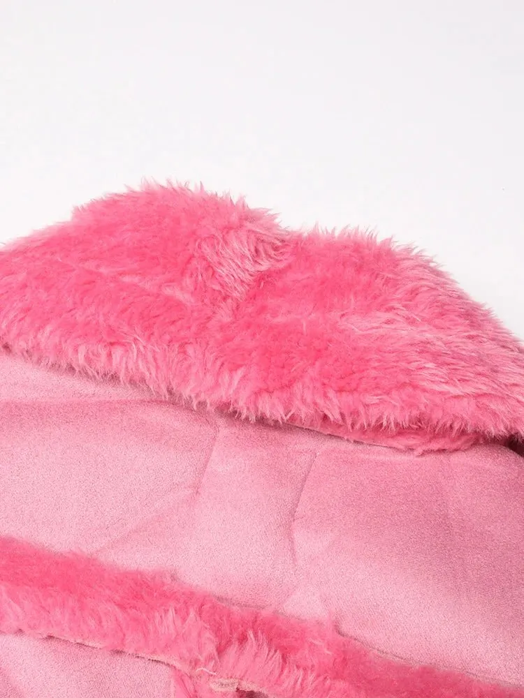 Pre Order:  Integrated Faux Fur Short Jacket