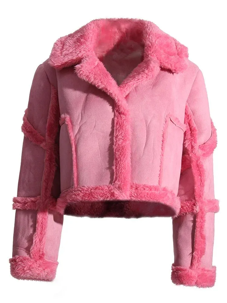 Pre Order:  Integrated Faux Fur Short Jacket