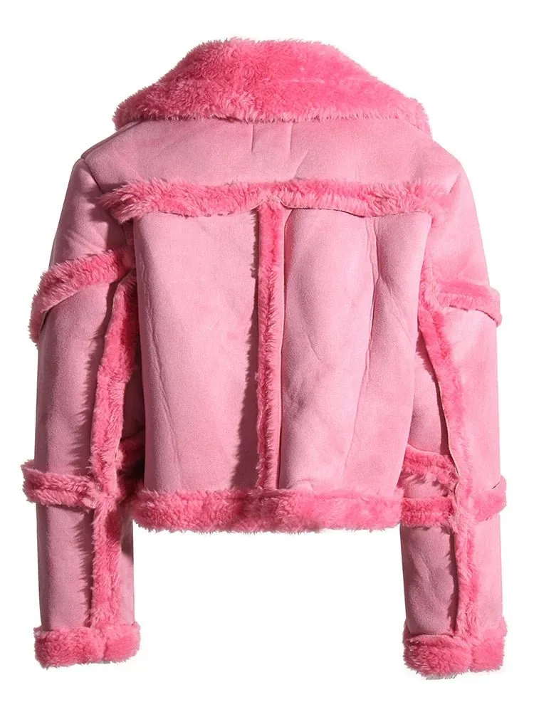 Pre Order:  Integrated Faux Fur Short Jacket