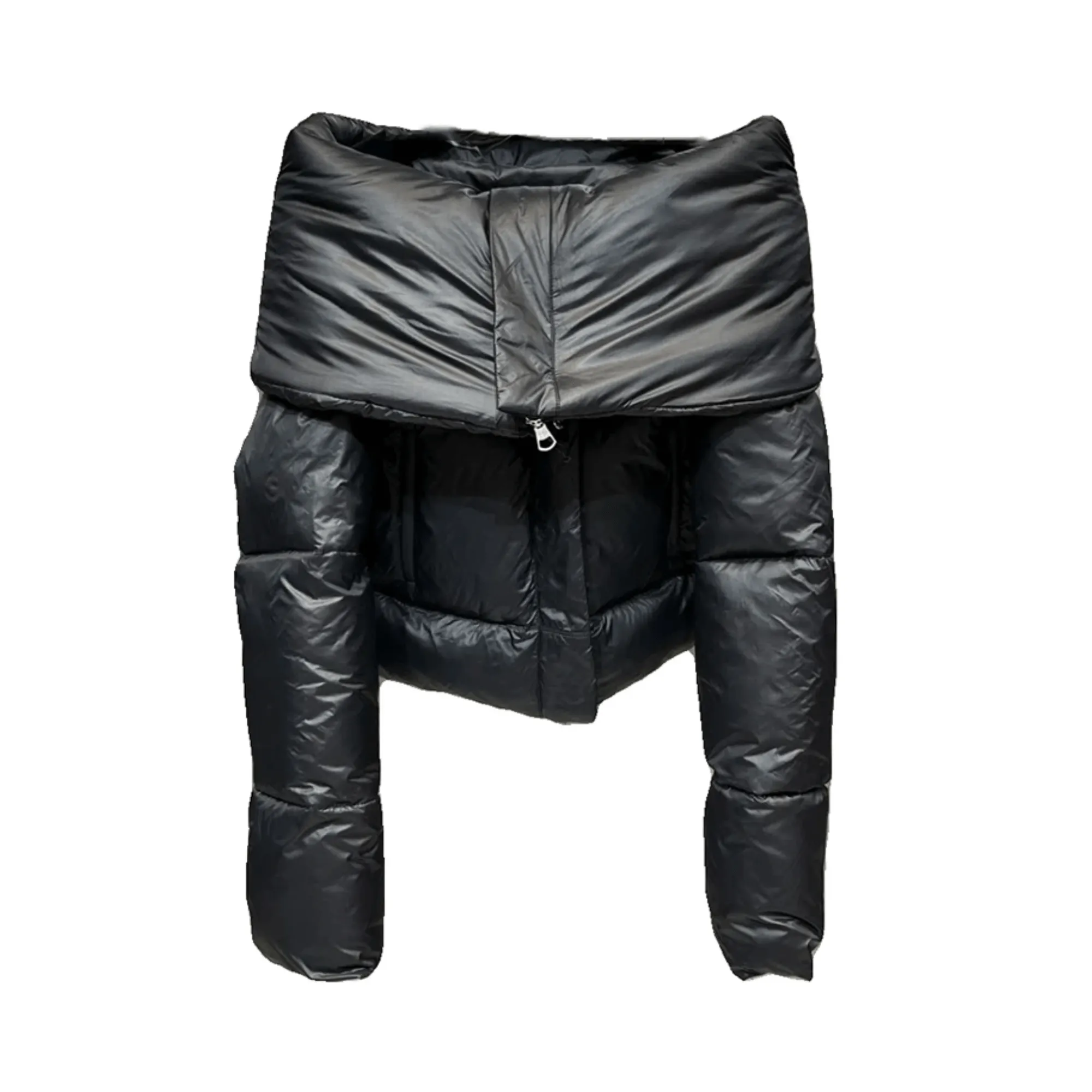 Pre Order:  Off Shoulder Cotton Padded Jacket
