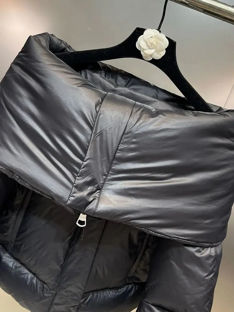 Pre Order:  Off Shoulder Cotton Padded Jacket