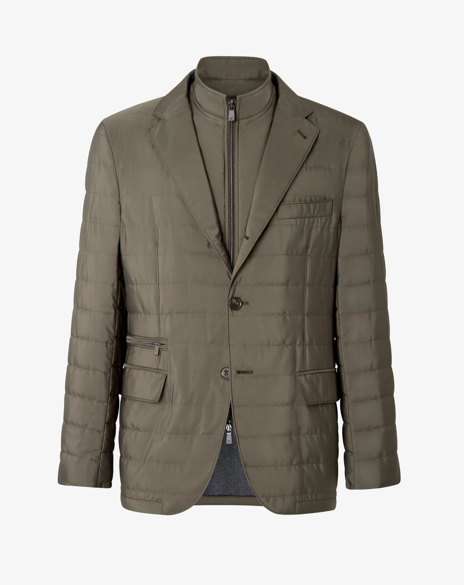 Quilted Jacket With Detachable Vest