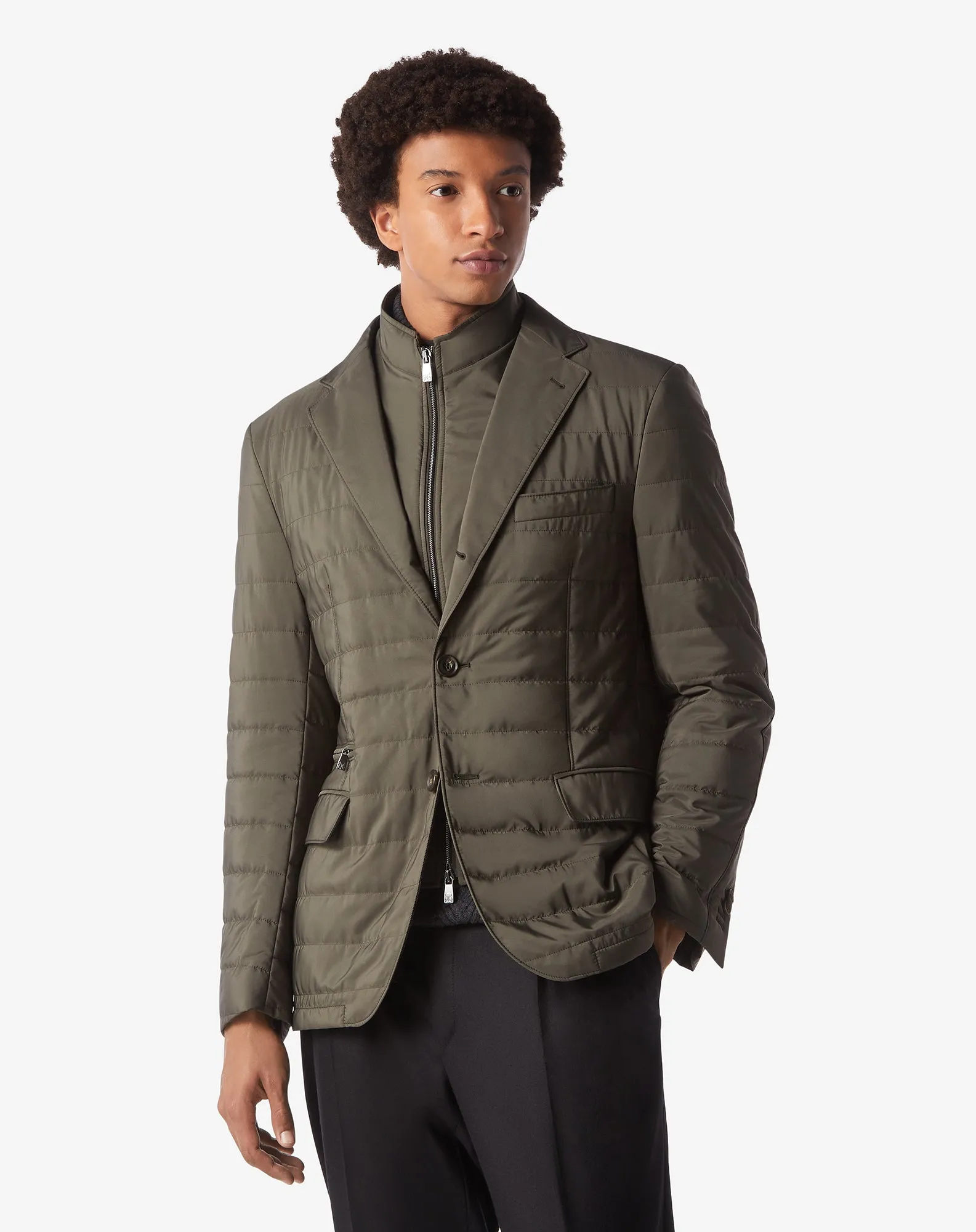 Quilted Jacket With Detachable Vest