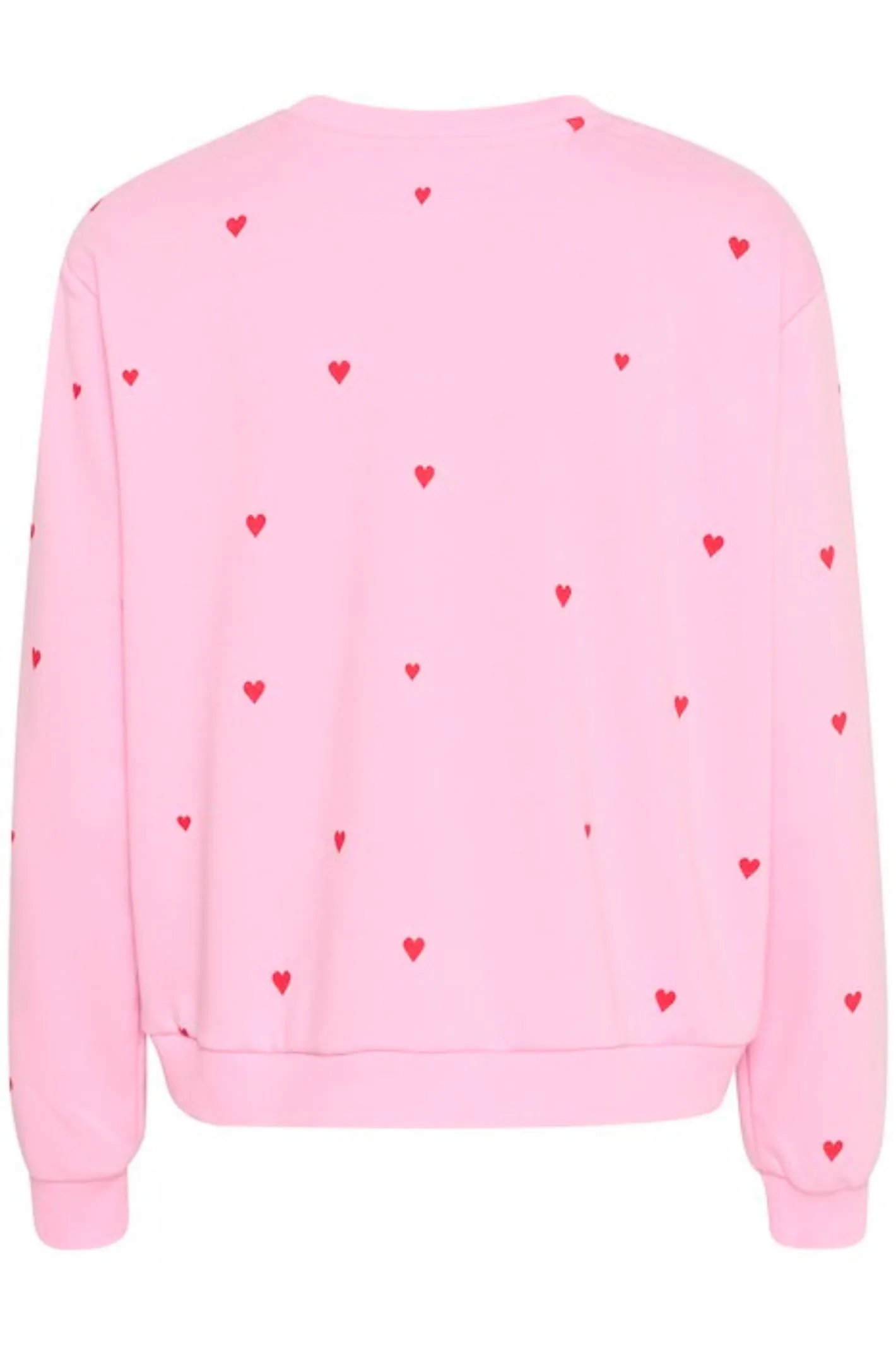 Saint Tropez 30513176 DagnaSZ Pink Jumper with Red Hearts