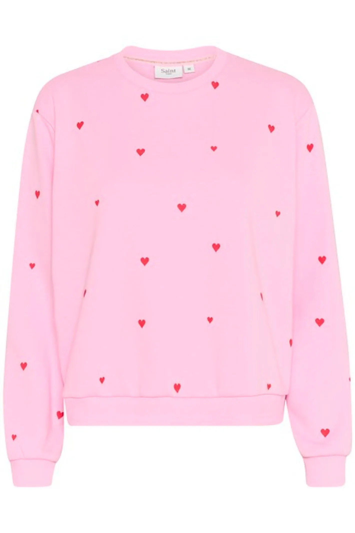 Saint Tropez 30513176 DagnaSZ Pink Jumper with Red Hearts