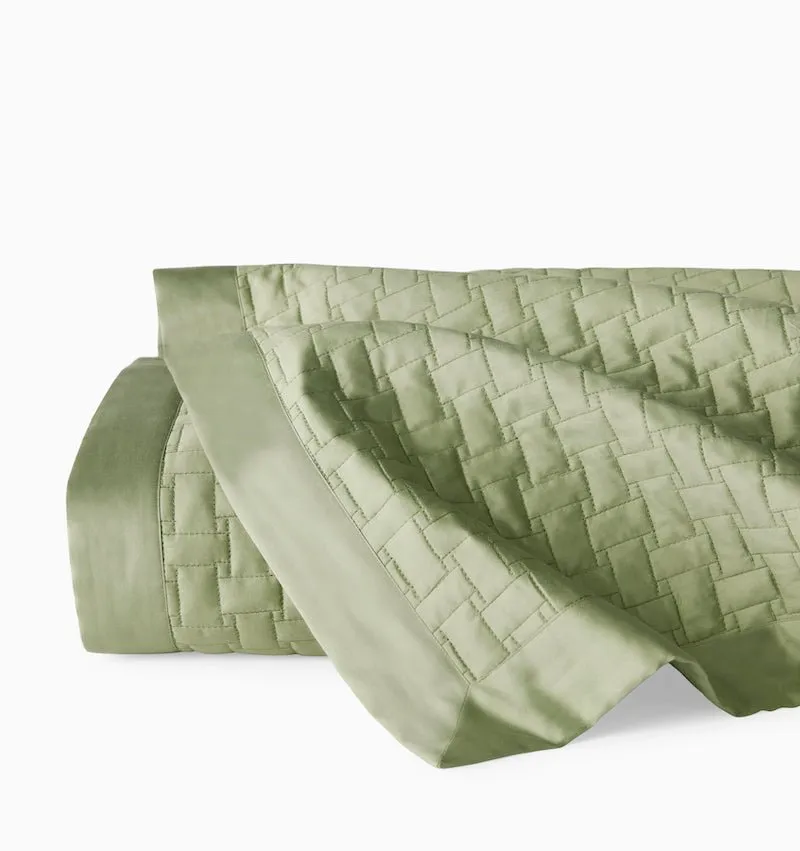 Sampietrini Willow Quilted Coverlets by Sferra