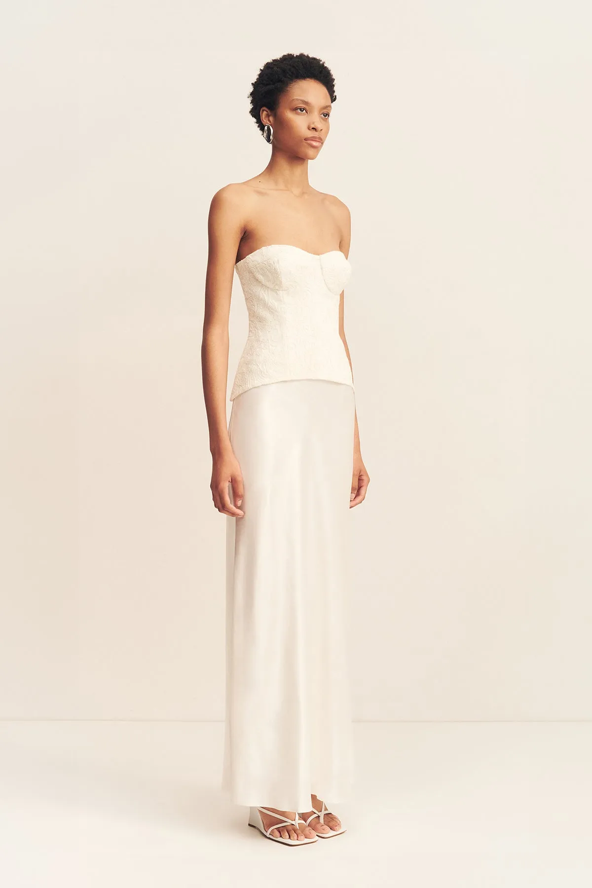 SAVANNA MAXI SKIRT - IVORY