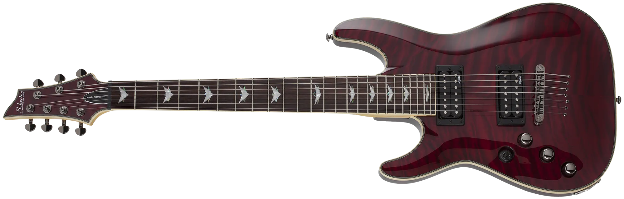 Schecter Omen Extreme-7 Left Handed – Black Cherry