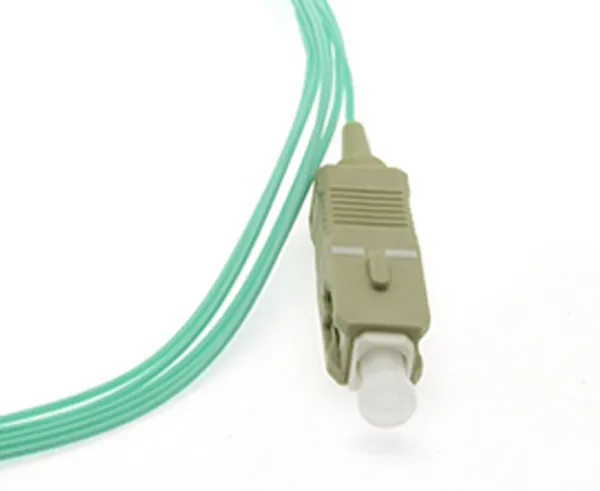 SC/UPC 1 Fiber OM3 Multimode Pigtail, Jacketed, 2M