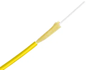 Simplex Fiber Optic Cable, Single Mode, OS2 9/125, Corning Fiber, Indoor, Plenum OFNP
