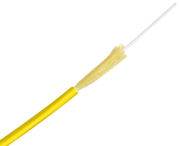 Simplex Fiber Optic Cable, Single Mode, OS2 9/125, Corning Fiber, Indoor, Plenum OFNP