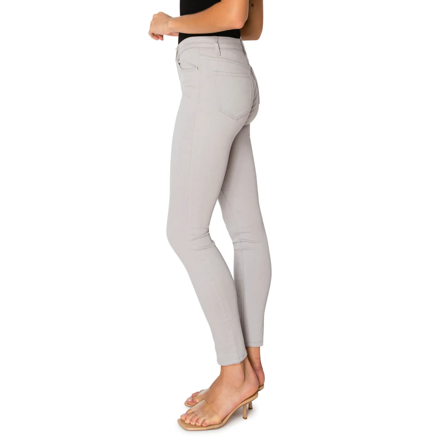 Soft Stretchy High Rise The Everyday Skinny Jeans - Light Grey
