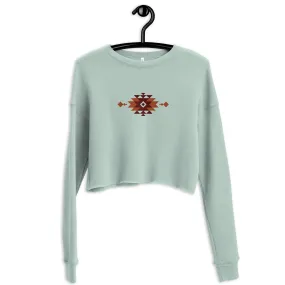 Southwestern Embroidered Cropped Sweatshirt