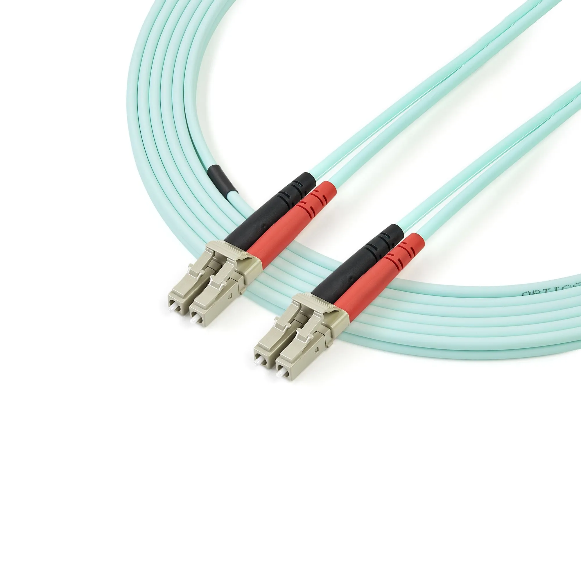 Startech.Com 2M Fiber Optic Cable - 10 Gb Aqua - Multimode Duplex 50/125 - Lszh - Lc/Lc - Om3 - Lc To Lc Fiber Patch Cab