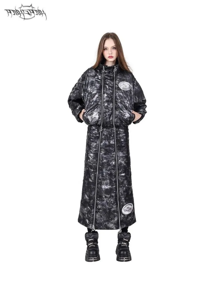 Structure Short High Neck Genderless Y2K Cotton Jacket【s0000004832】