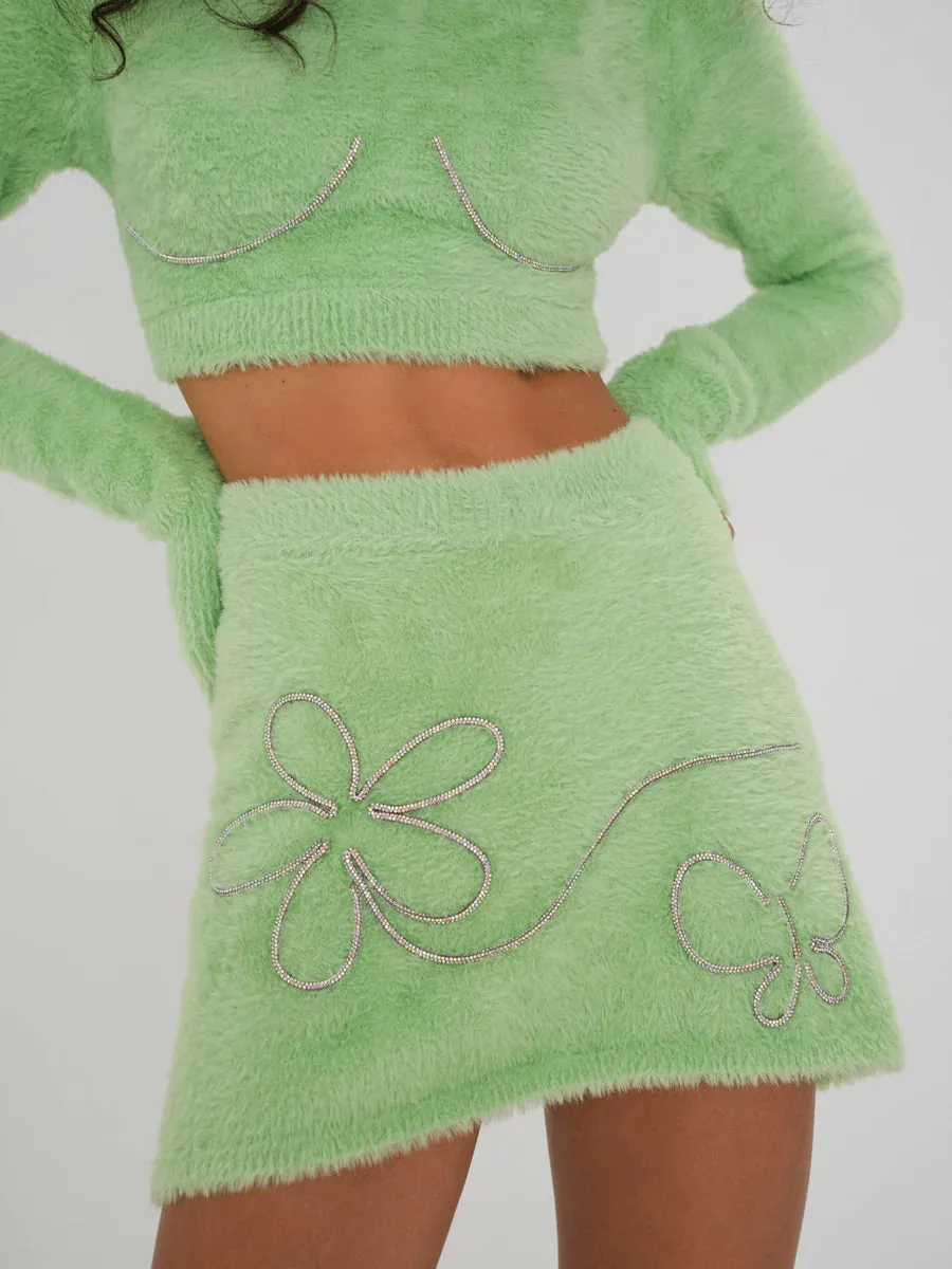 Sullivan Mini Skirt in Green