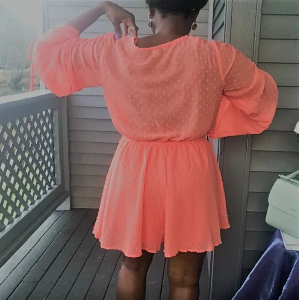 Swiss Dot Flowy Romper
